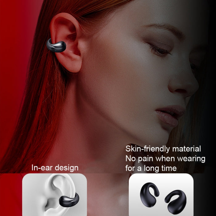 Auricular Bluetooth inalámbrico con clip y compartimento de carga digital