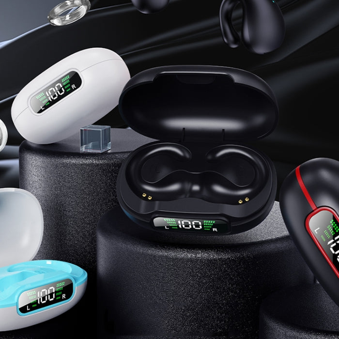 Auricular Bluetooth inalámbrico con clip y compartimento de carga digital