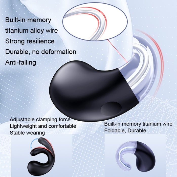 Auricular Bluetooth inalámbrico con clip y compartimento de carga digital