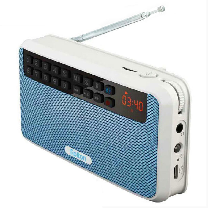 Rolton E500 Altavoz Bluetooth Micrófono incorporado de 2.1 canales Compatible con radio FM