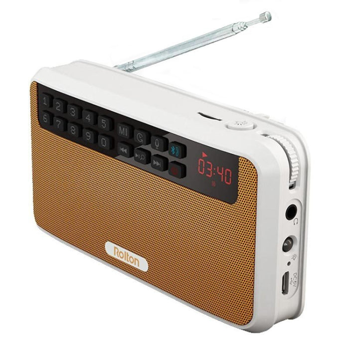 Rolton E500 Altavoz Bluetooth Micrófono incorporado de 2.1 canales Compatible con radio FM