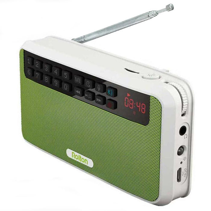 Rolton E500 Altavoz Bluetooth Micrófono incorporado de 2.1 canales Compatible con radio FM