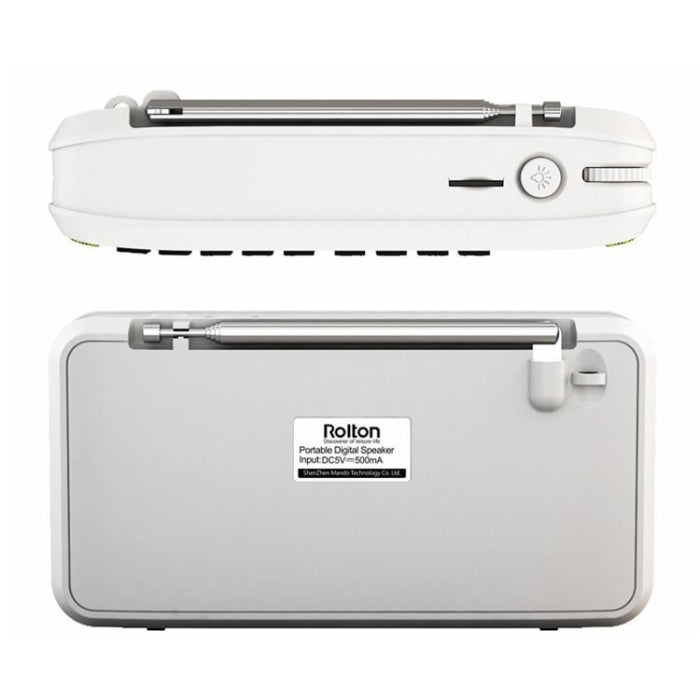 Rolton E500 Altavoz Bluetooth Micrófono incorporado de 2.1 canales Compatible con radio FM