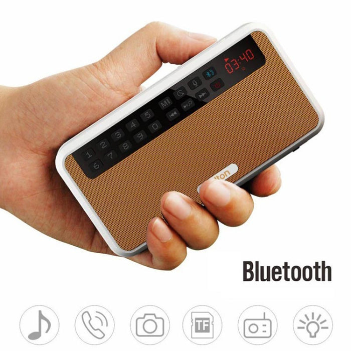 Rolton E500 Altavoz Bluetooth Micrófono incorporado de 2.1 canales Compatible con radio FM