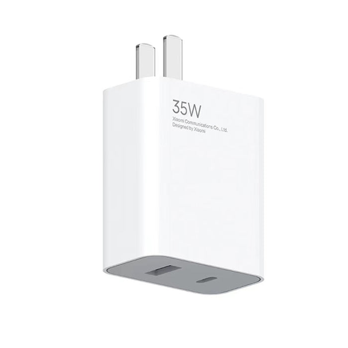 Cargador de puerto dual portátil de carga rápida Xiaomi 35W USB-C + USB-A, enchufe de EE. UU., 35W