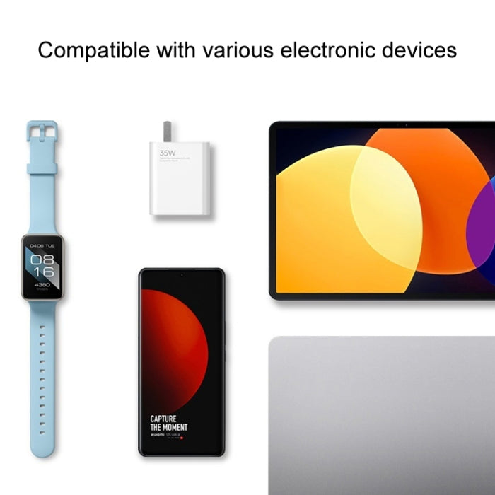 Cargador de puerto dual portátil de carga rápida Xiaomi 35W USB-C + USB-A, enchufe de EE. UU., 35W