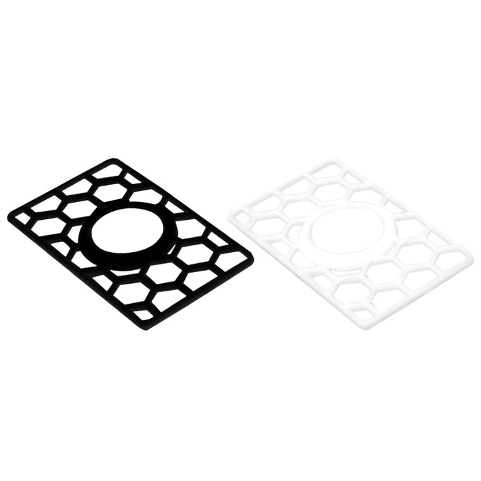 Para la cubierta protectora de panal con forma de tarjeta Airtag Location Tracker, Honeycomb White, Honeycomb Black
