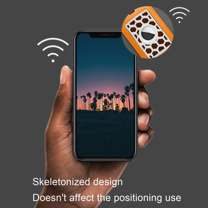 Para la cubierta protectora de panal con forma de tarjeta Airtag Location Tracker, Honeycomb White, Honeycomb Black