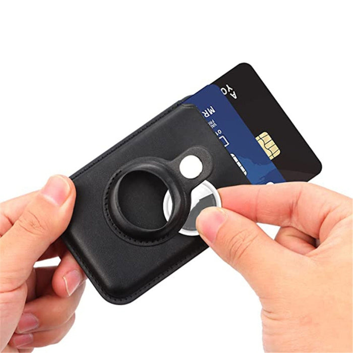 Para Airtag posicionador fibra tarjeta Clip antirrobo tarjeta rastreador cubierta de protección, Magnetic, Paste
