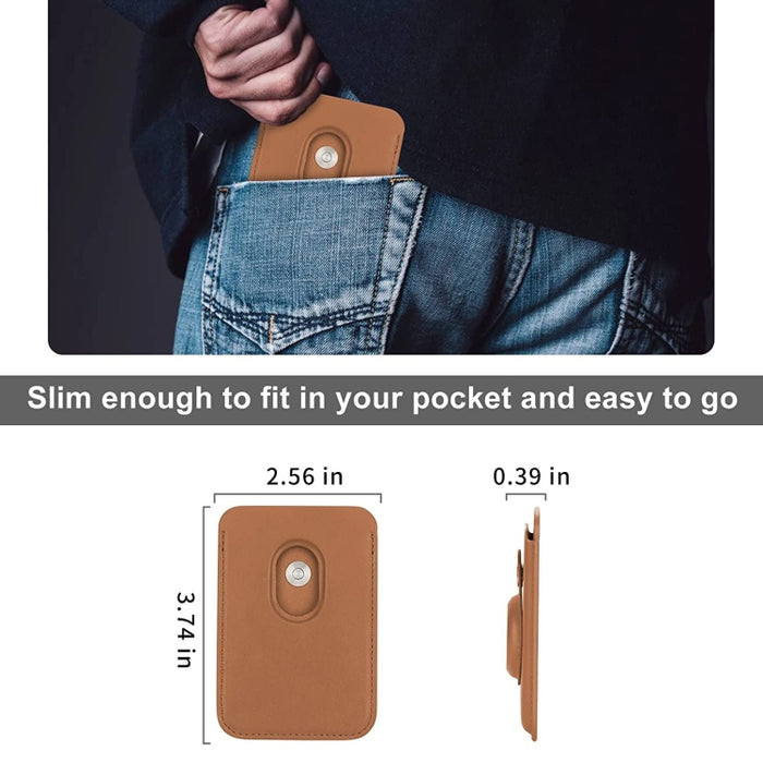 Para Airtag posicionador fibra tarjeta Clip antirrobo tarjeta rastreador cubierta de protección, Magnetic, Paste