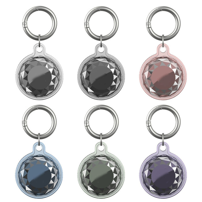 Para AirTag Locator 3pcs Estuche protector Llavero TPU Todo incluido Cubierta impermeable