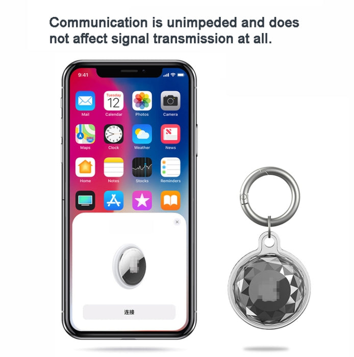 Para AirTag Locator 3pcs Estuche protector Llavero TPU Todo incluido Cubierta impermeable