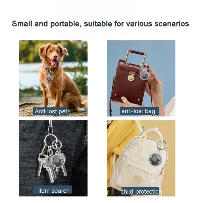Para AirTag Locator 3pcs Estuche protector Llavero TPU Todo incluido Cubierta impermeable
