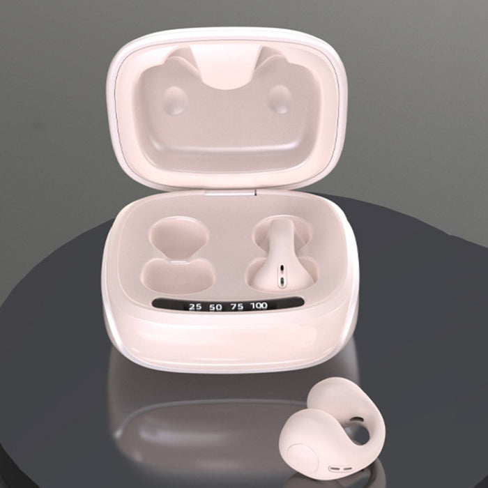 Auriculares inalámbricos Bluetooth con cancelación de ruido y clip de conducción ósea JX80 sin latencia