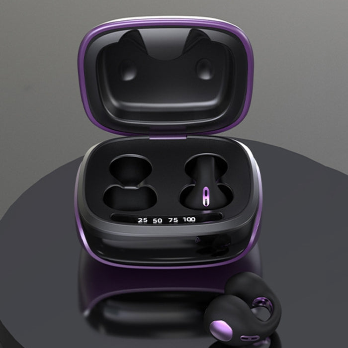 Auriculares inalámbricos Bluetooth con cancelación de ruido y clip de conducción ósea JX80 sin latencia