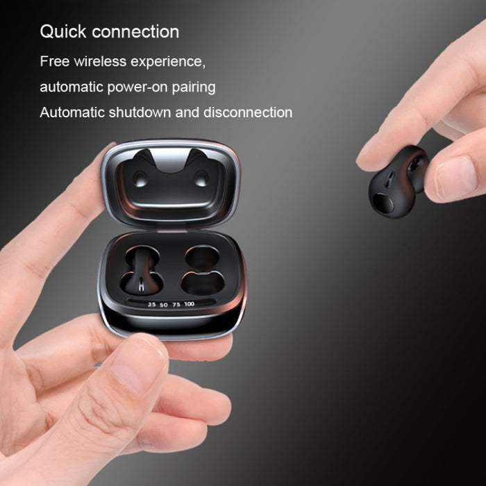 Auriculares inalámbricos Bluetooth con cancelación de ruido y clip de conducción ósea JX80 sin latencia