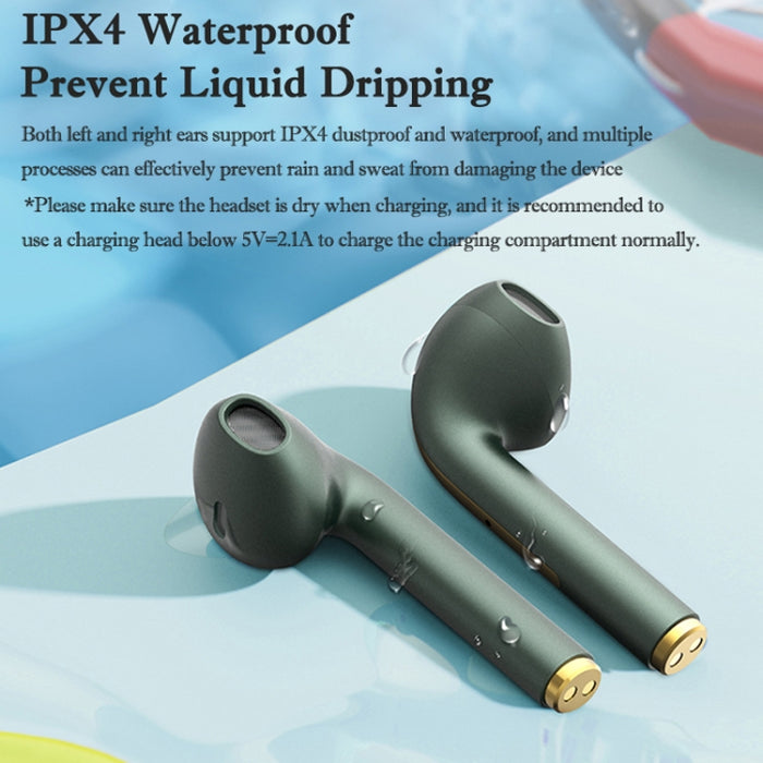 J18 Bluetooth 5.0 TWS Auriculares inalámbricos internos Auriculares de larga duración con batería, J18 (Blue)