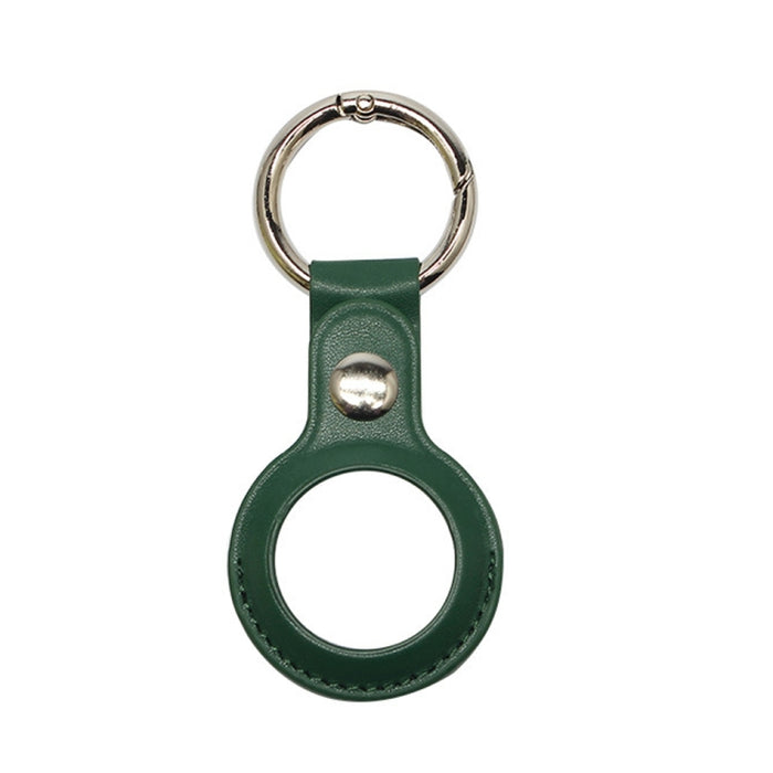 Para Airtag Tracker Locator Funda protectora de piel sintética