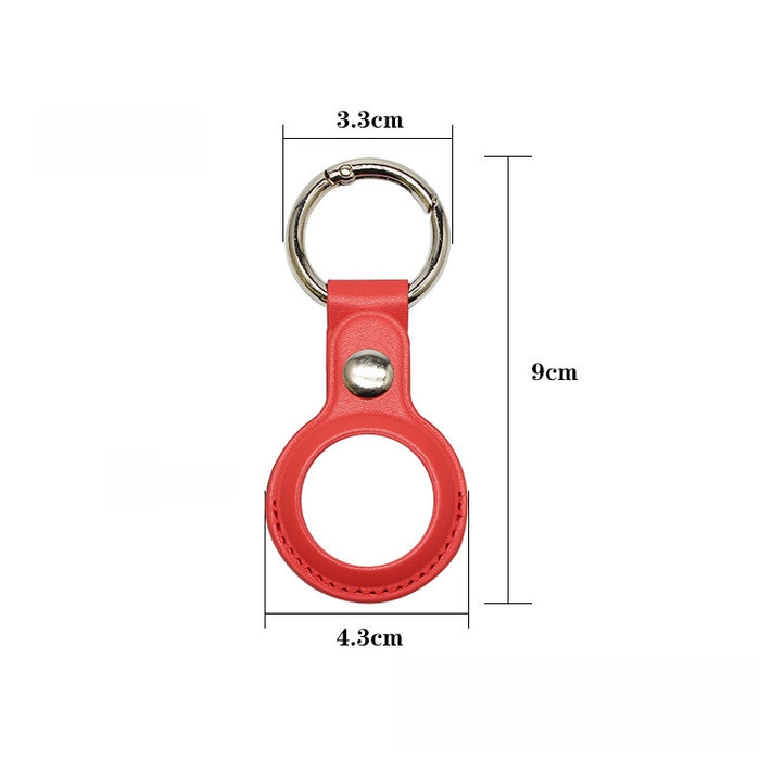 Para Airtag Tracker Locator Funda protectora de piel sintética
