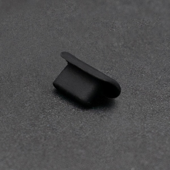 Enchufe de puerto de carga de silicona con enchufe antipolvo para teléfono de 8 pines, 8 Pin (Black), 8 Pin (Transparent)