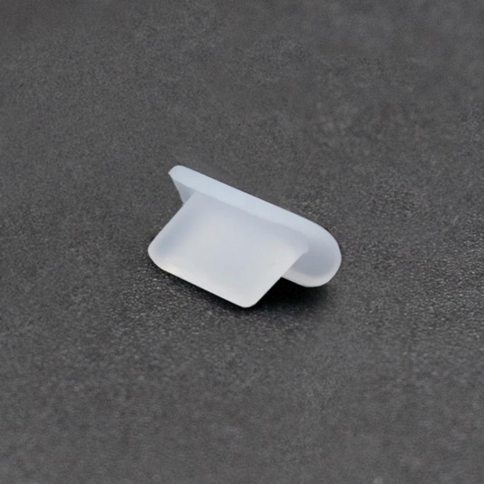 Enchufe de puerto de carga de silicona con enchufe antipolvo para teléfono de 8 pines, 8 Pin (Black), 8 Pin (Transparent)