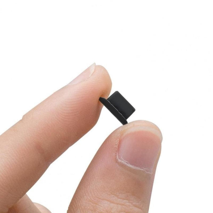 Enchufe de puerto de carga de silicona con enchufe antipolvo para teléfono de 8 pines, 8 Pin (Black), 8 Pin (Transparent)