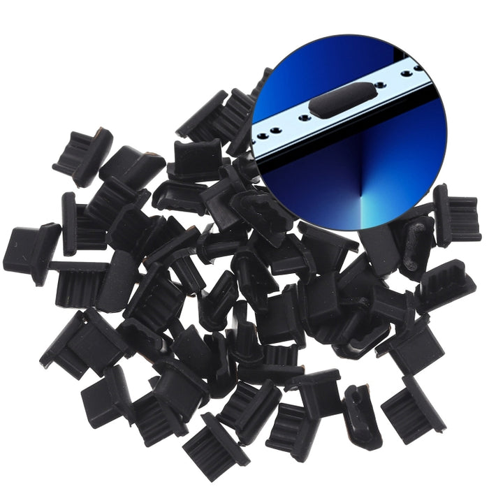 Enchufe universal micro del puerto de carga del silicón del poder del enchufe del polvo del teléfono celular del USB, Micro USB (Black), Micro USB (Transparent)