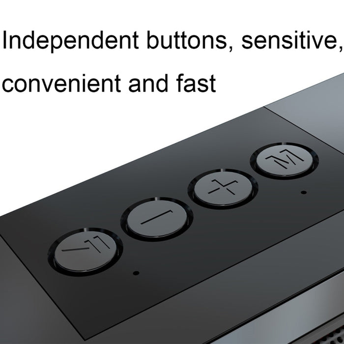 Altavoz inalámbrico Bluetooth largo de escritorio con efecto de iluminación colorido RGB USB, Q6