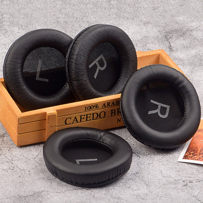 1 par de almohadillas de cubierta de cuero esponja para auriculares Beyerdynamic DT880/DT860/DT990/DT770, (Wrinkled Leather), (Flat Texture)