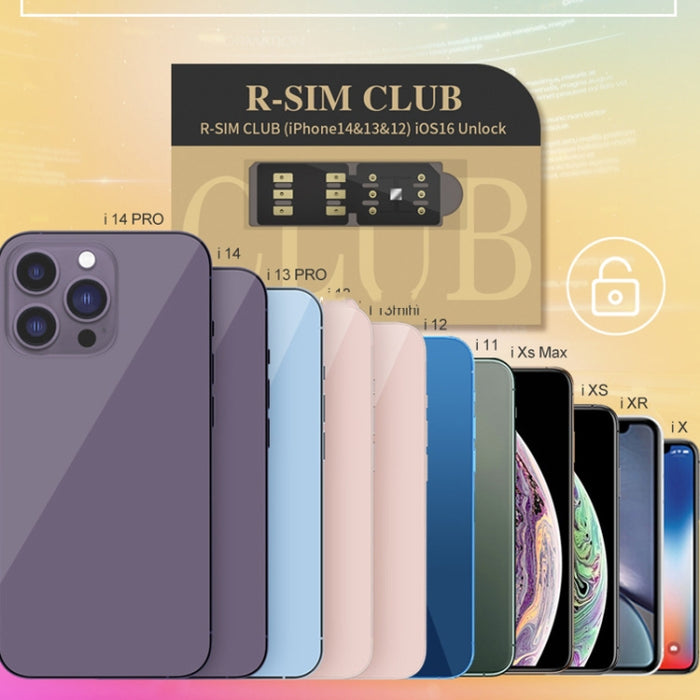 Tarjeta de desbloqueo R-SIM18 CLUB integra TMSI / eSIM / ICCID / IPCC para el sistema iOS16, R-SIM18 CLUB