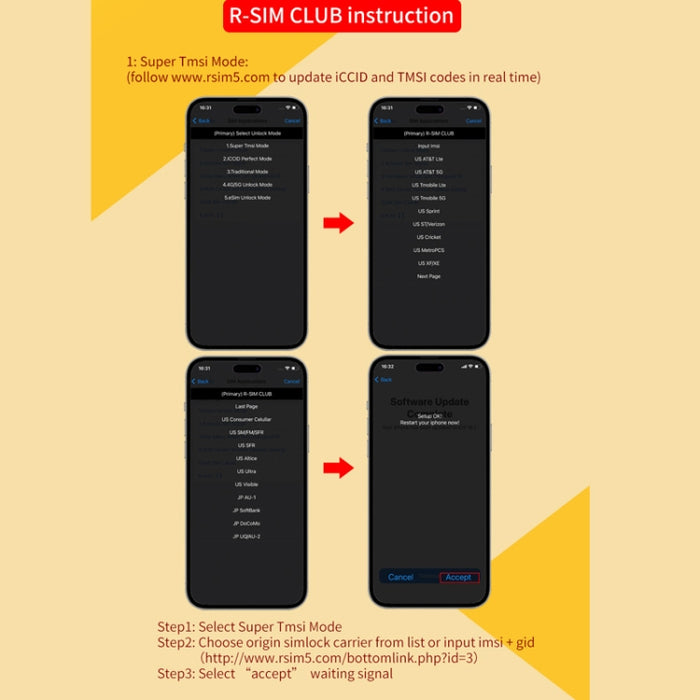 Tarjeta de desbloqueo R-SIM18 CLUB integra TMSI / eSIM / ICCID / IPCC para el sistema iOS16, R-SIM18 CLUB