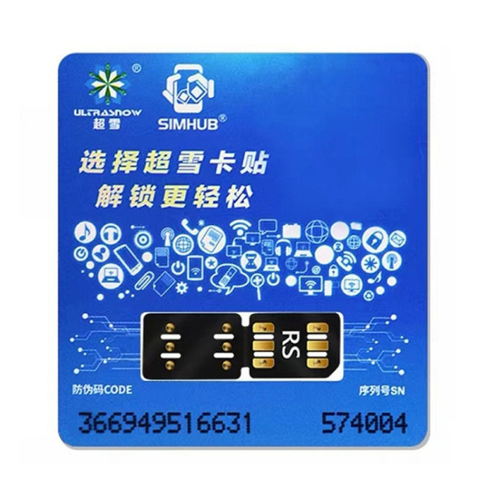 Tarjeta SIM con chip desbloqueado ULTRASNOW RS para iPhone 6S a 14 Pro Max, ULTRASNOW RS