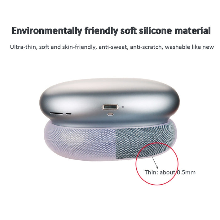 Para auriculares AirPods Max, pieza de repuesto para tapa de oreja, Ear Cap Cover (Transparent Black), Ear Cap Cover (Transparent), Ear Cap Cover (Transparent Purple)