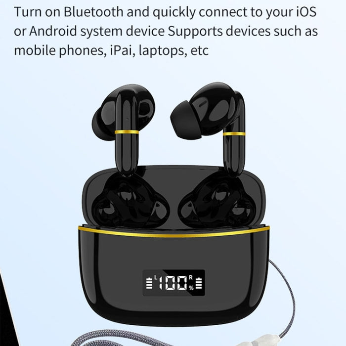 Auriculares Bluetooth J2 con compartimento de carga digital Carga inalámbrica en la oreja