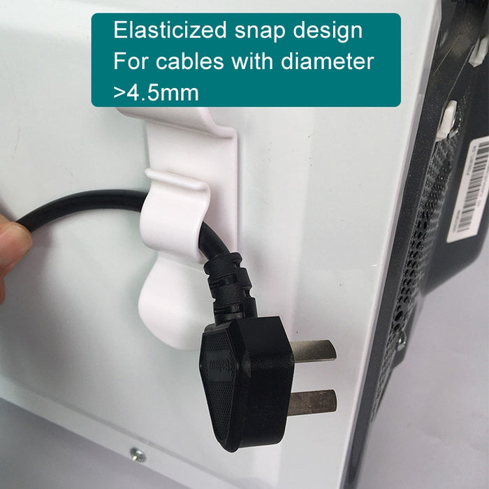 Paquete de línea de almacenamiento de acabado universal enrollador de cable para electrodomésticos de cocina
