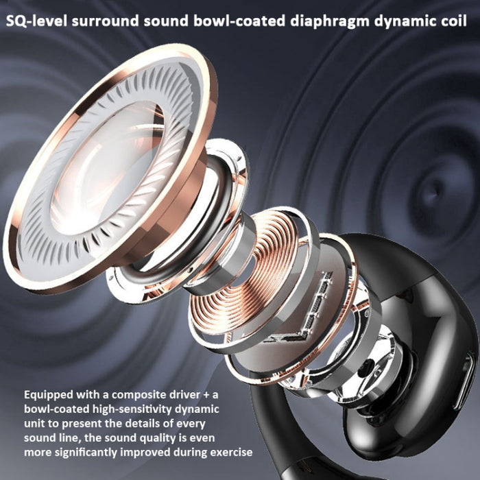 Auriculares inalámbricos con gancho para la oreja Auriculares deportivos con control táctil impermeables OWS