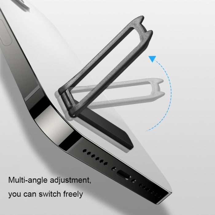 ZJ001 Mini soporte plegable invisible para teléfono/tableta montado en la parte posterior