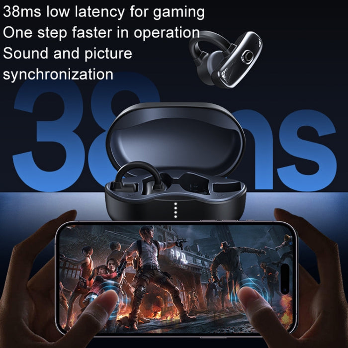 REMAX OpenBuds P2 Auricular Bluetooth de conducción ósea con clip Auriculares inalámbricos para música deportiva, P2