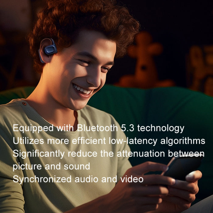 REMAX OpenBuds P5 colorido cristal colgante oreja conducción de aire auricular Bluetooth OWS deportes música auricular inalámbrico, P5