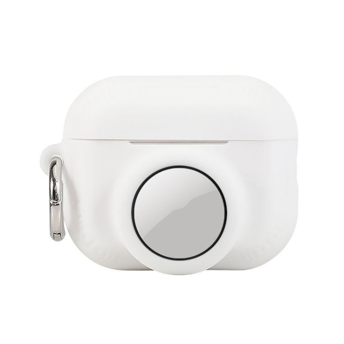 Para AirPods Pro 2 / Airtag 2 en 1 Funda protectora anticaída de silicona todo incluido