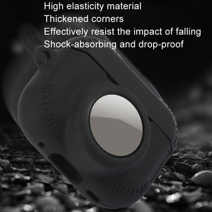 Para AirPods Pro 2 / Airtag 2 en 1 Funda protectora anticaída de silicona todo incluido
