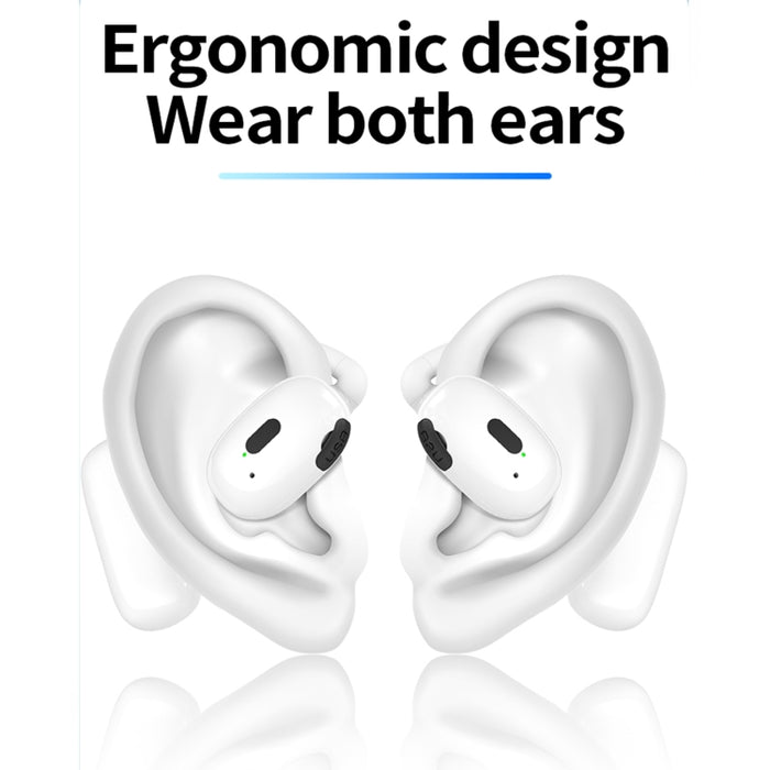 Auriculares inalámbricos del sonido estéreo de los auriculares de botón del oído de la ejecución de Bluetooth V5.4, V21 Black, V21 White
