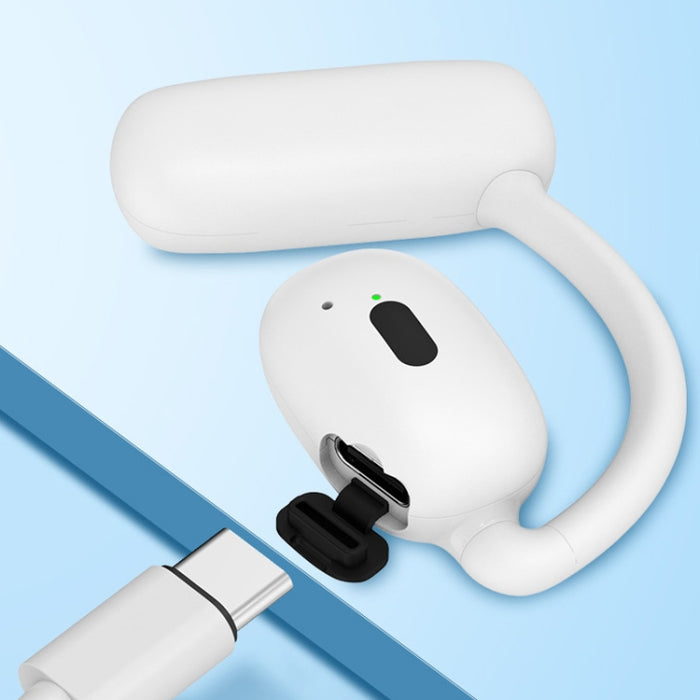 Auriculares inalámbricos del sonido estéreo de los auriculares de botón del oído de la ejecución de Bluetooth V5.4, V21 Black, V21 White