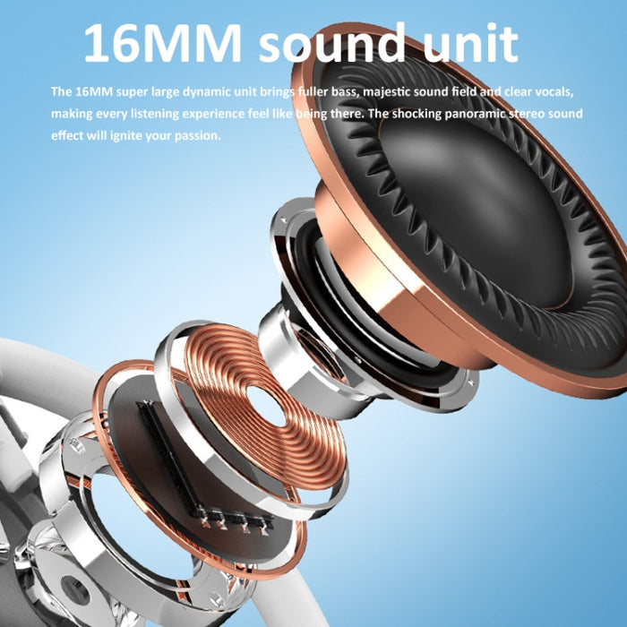 Auriculares inalámbricos del sonido estéreo de los auriculares de botón del oído de la ejecución de Bluetooth V5.4, V21 Black, V21 White