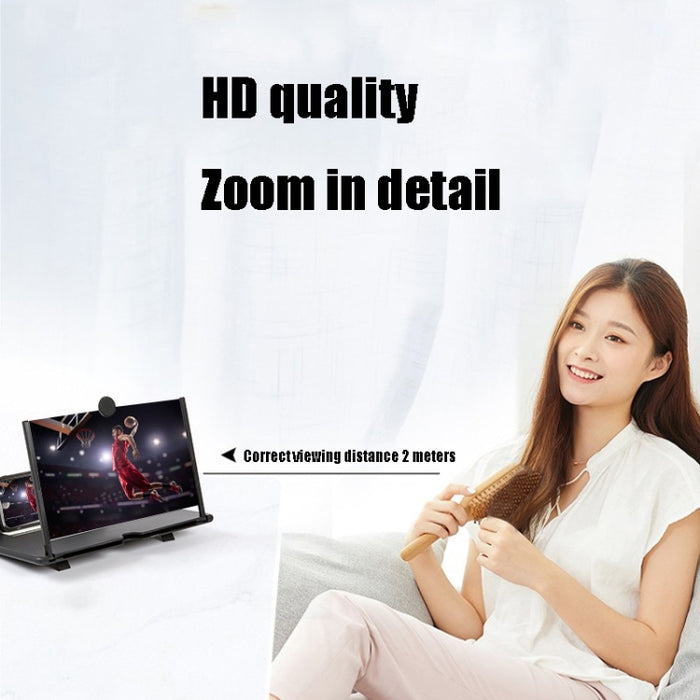 Amplificador de pantalla de teléfono plegable extraíble HD lupa de luz anti-azul, 14-inch-Black, 14-inch-White, 16-inch-Black, 16-inch-White, 18-inch-Black, 18-inch-White