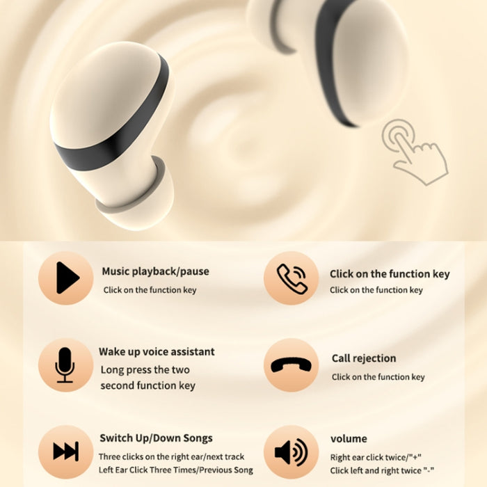 Mini auriculares Bluetooth TWS con contenedor Rectangular, reducción de ruido, larga duración, auriculares de música inalámbricos para dormir, mini13s