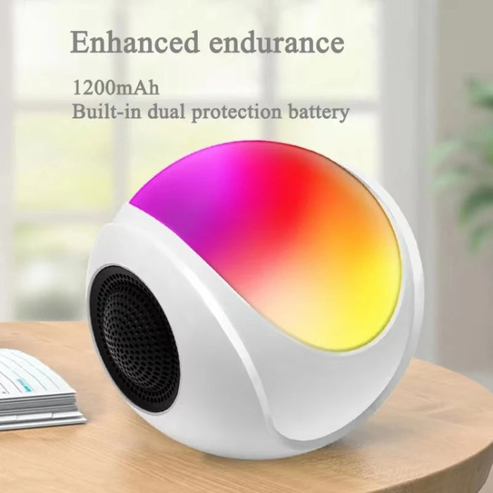 SY-688 TWS RGB Luz colorida Mini tarjeta Altavoz Bluetooth, SY-688 White