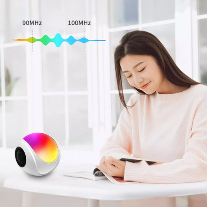 SY-688 TWS RGB Luz colorida Mini tarjeta Altavoz Bluetooth, SY-688 White