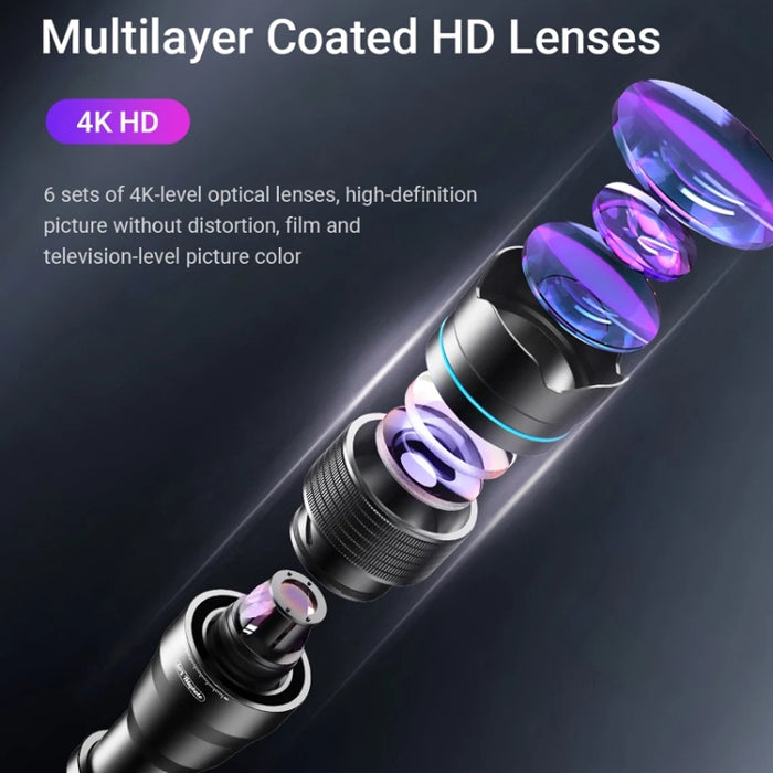 Lente de telescopio para teléfono inteligente APEXEL 60X con juego de trípode extensible, 60X
