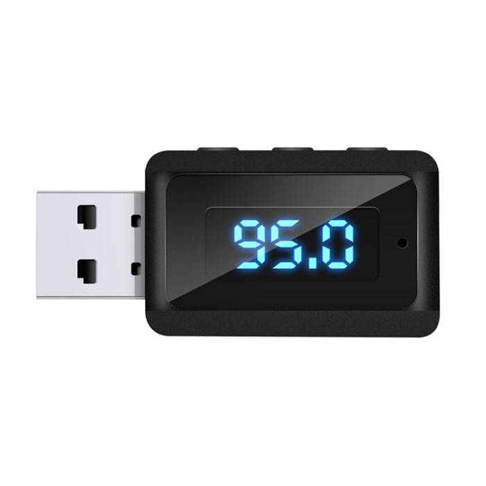 Receptor y transmisor de audio Bluetooth 5.3 T60 para radio de coche, receptor USB FM y Bluetooth, T60 2 in 1